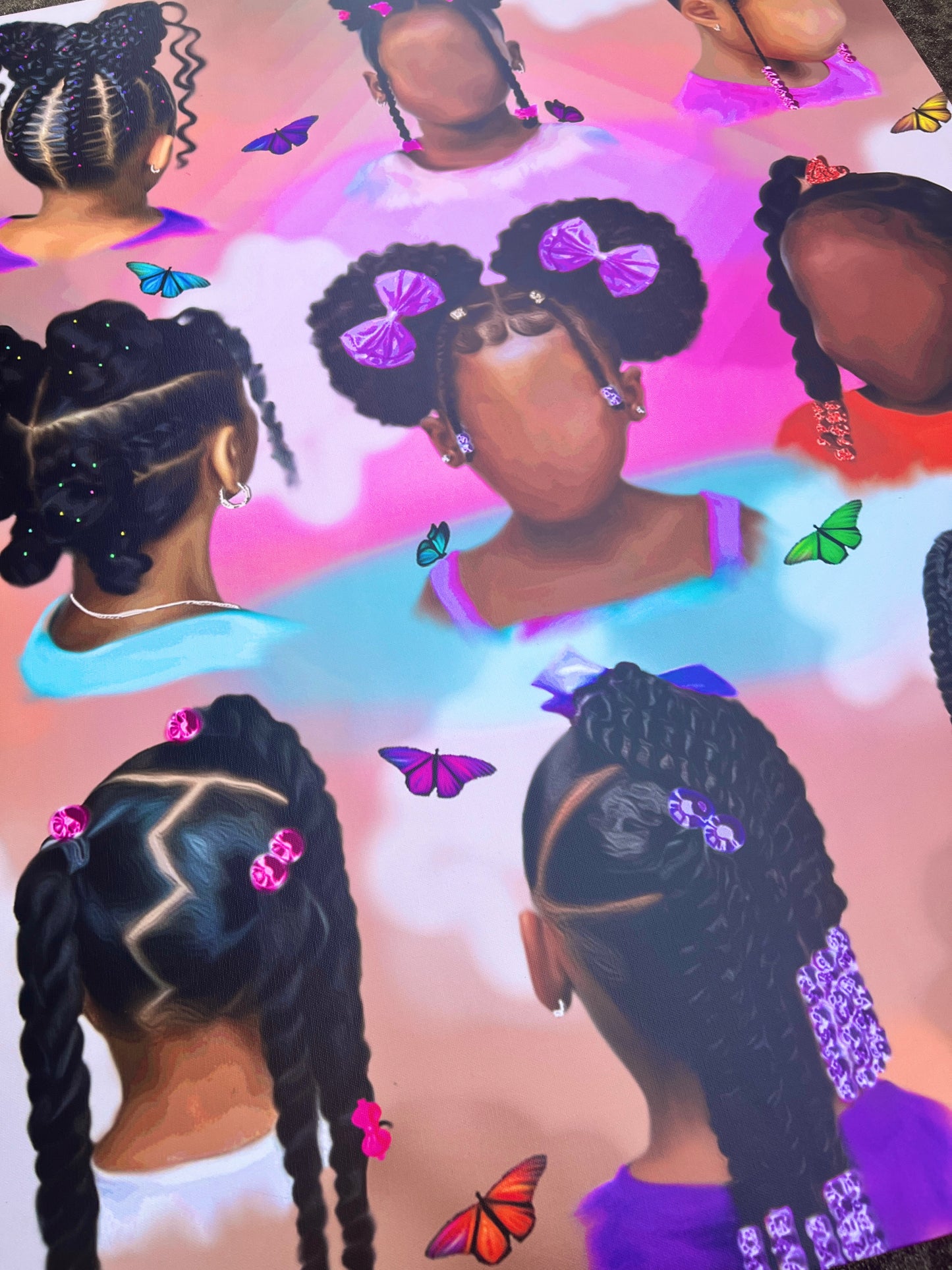 Little Brown Girls Canvas Print