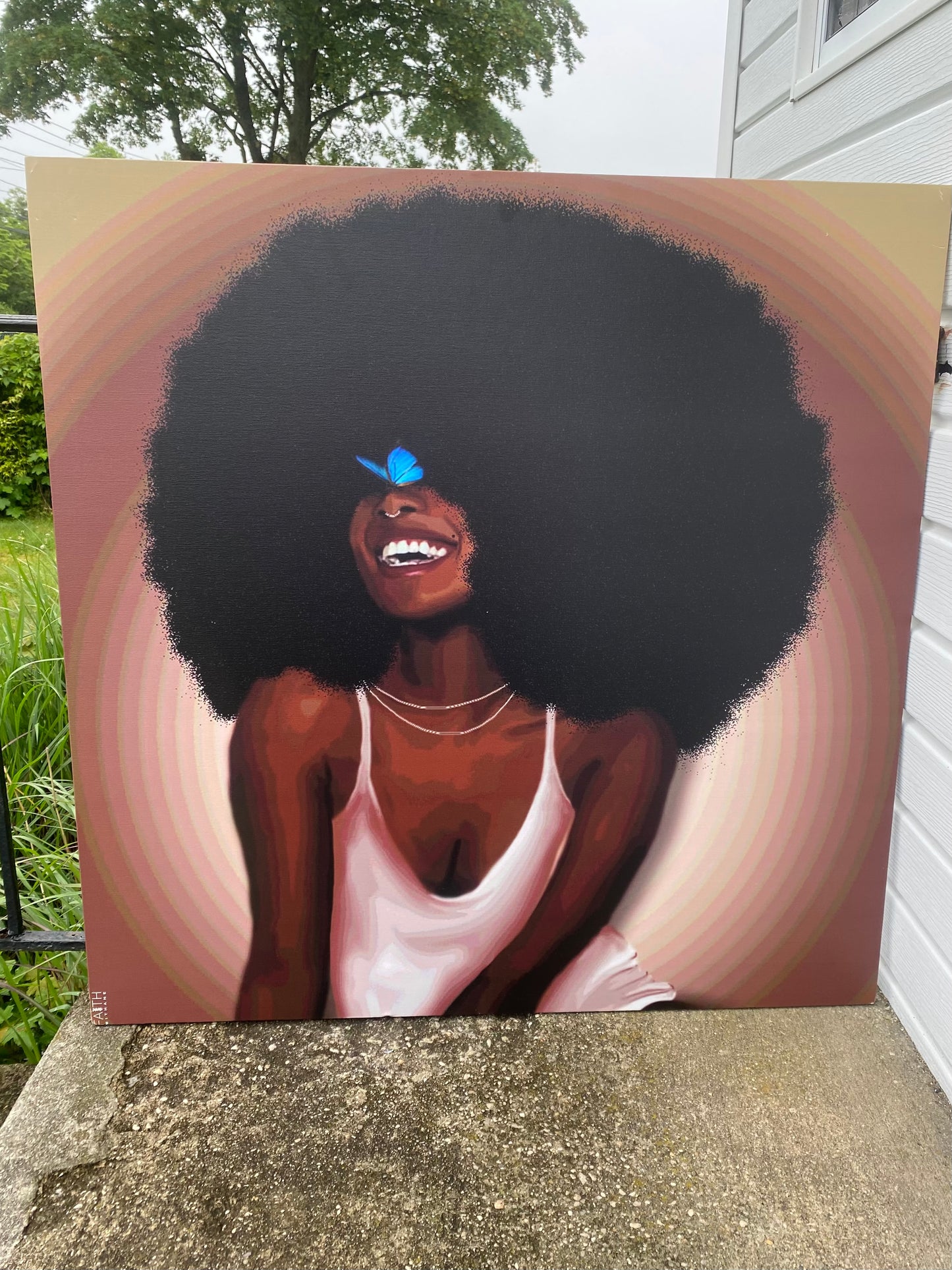 Amber canvas print