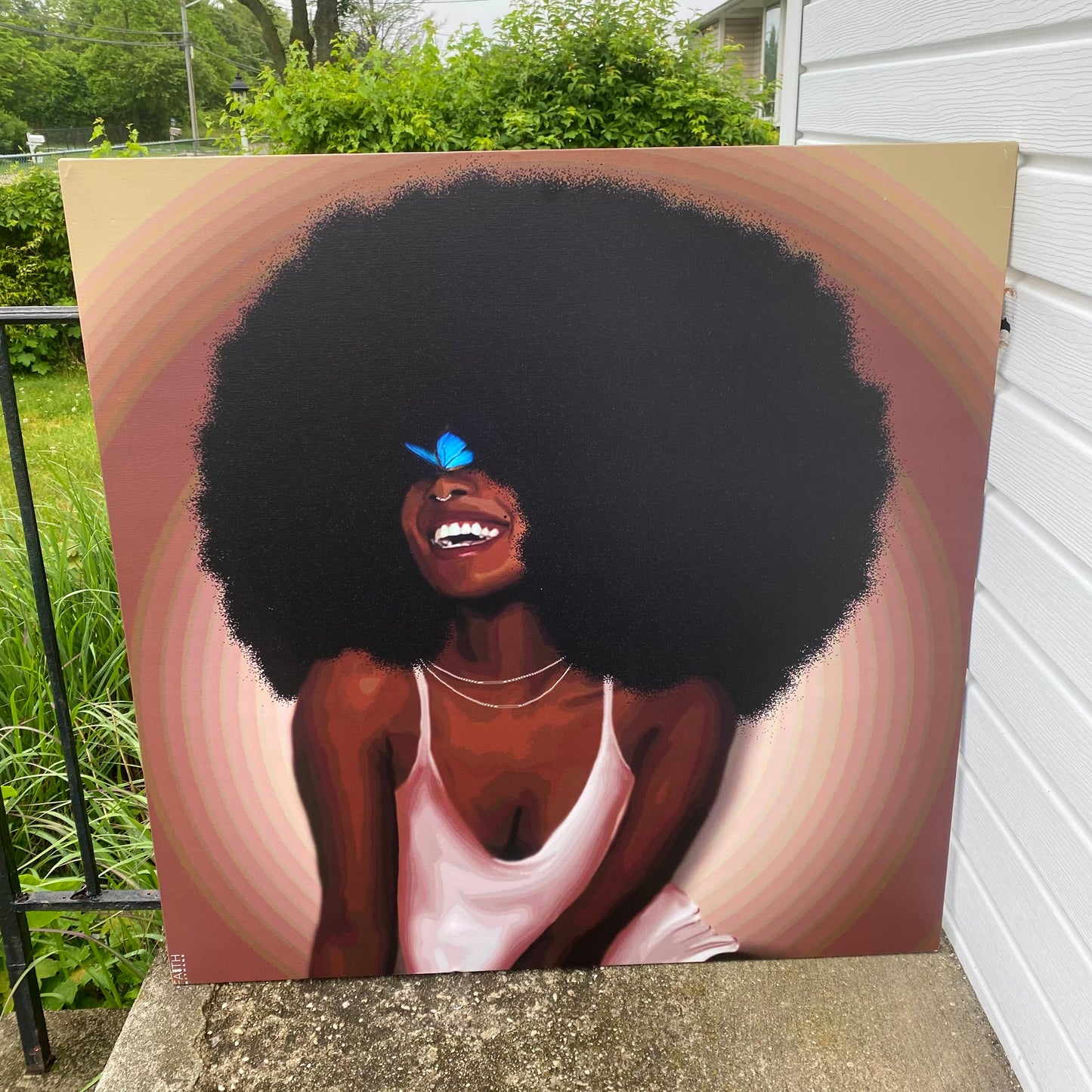 Amber canvas print