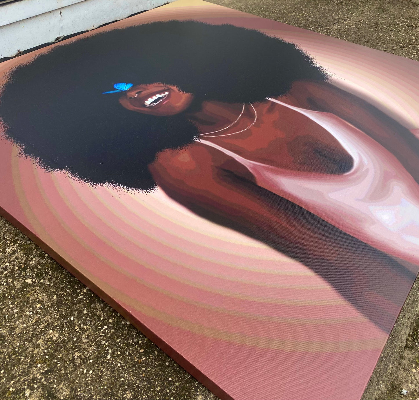 Amber canvas print