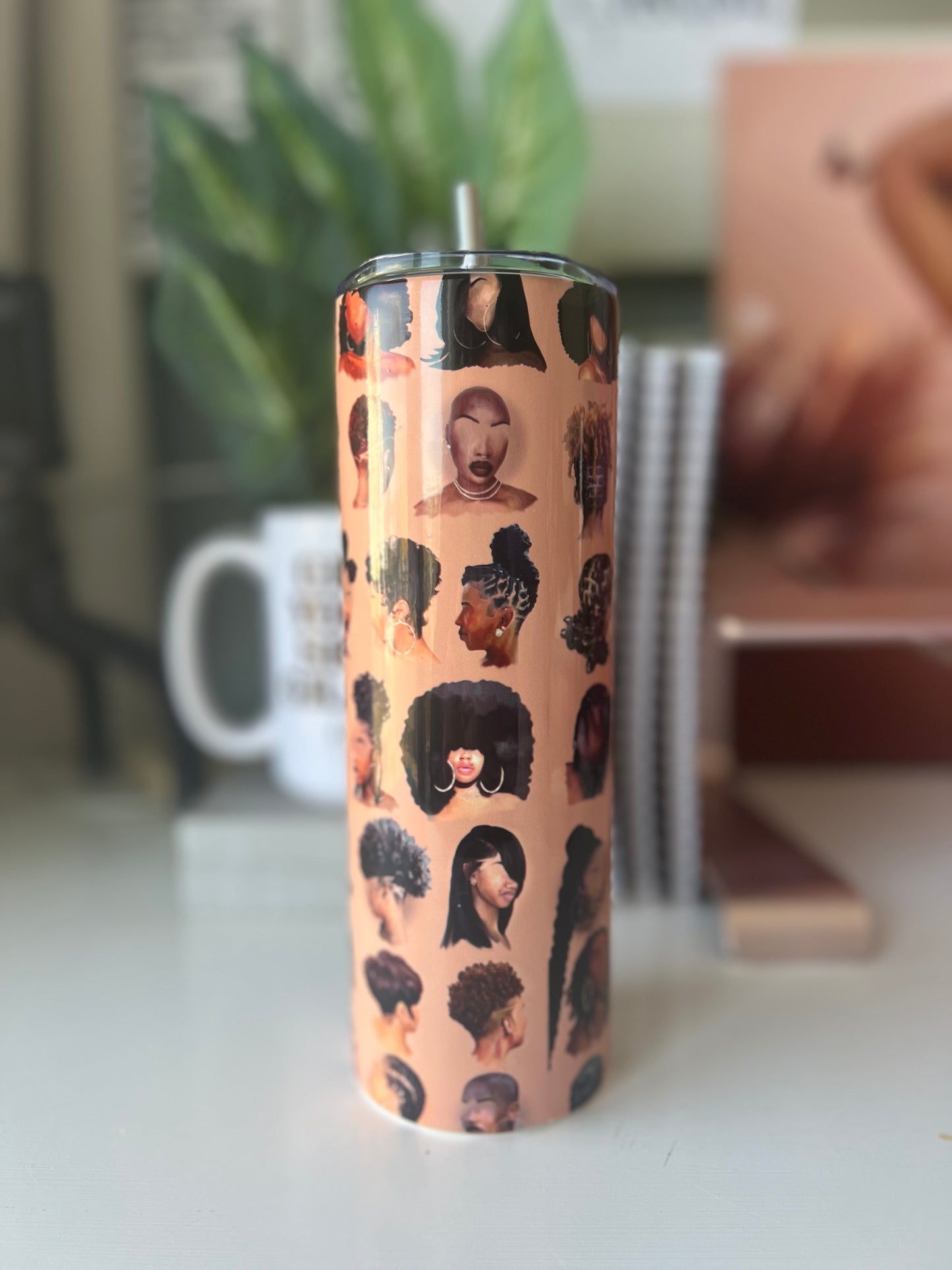 *New* Black Girl Hair Tumbler