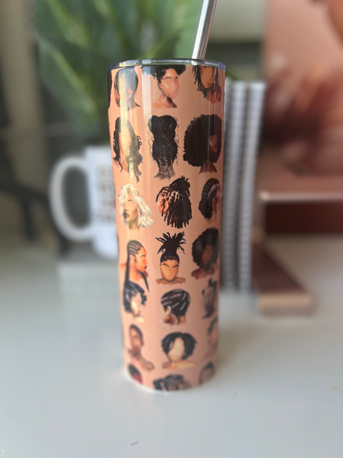 *New* Black Girl Hair Tumbler