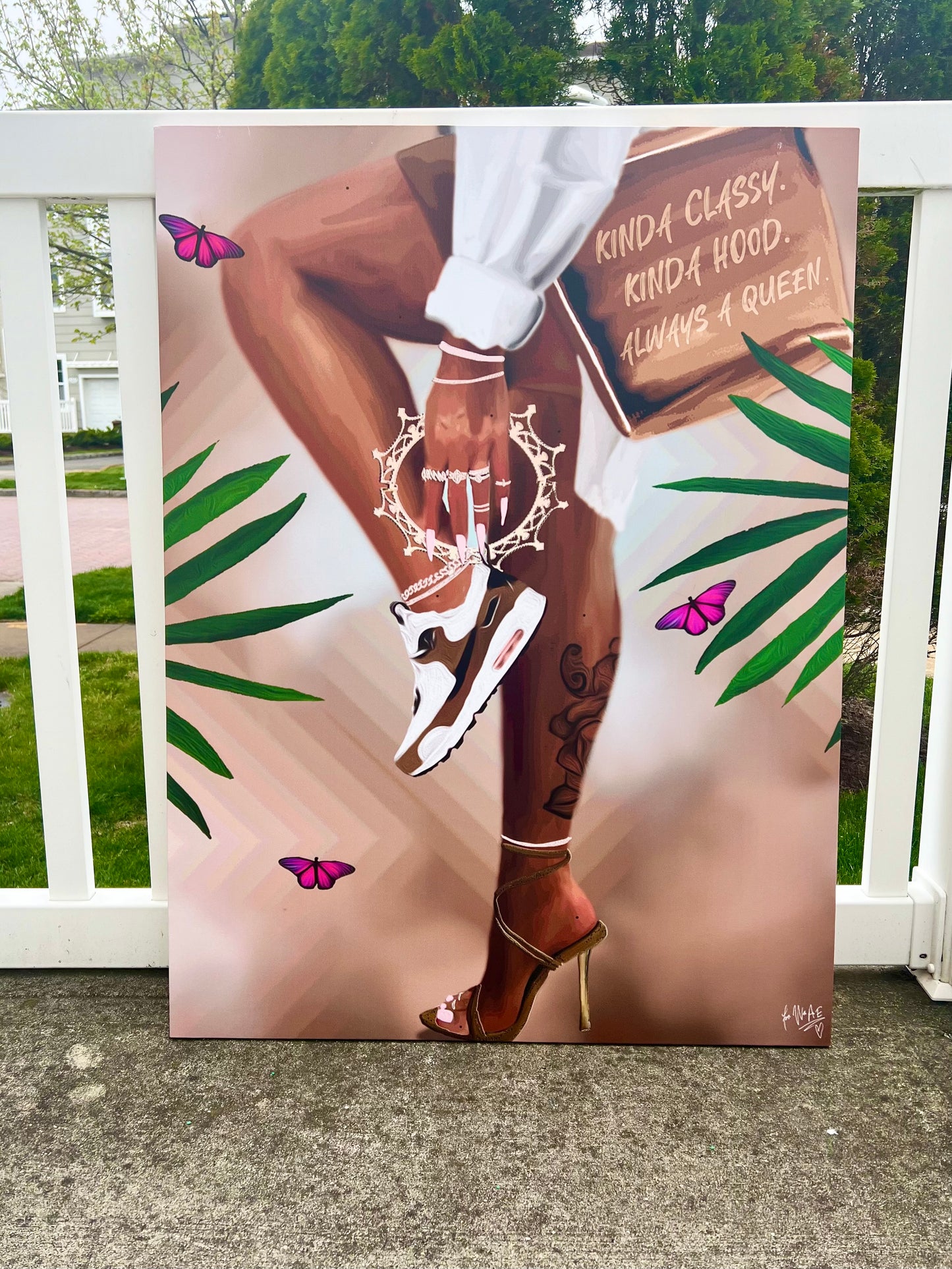 Solid canvas print