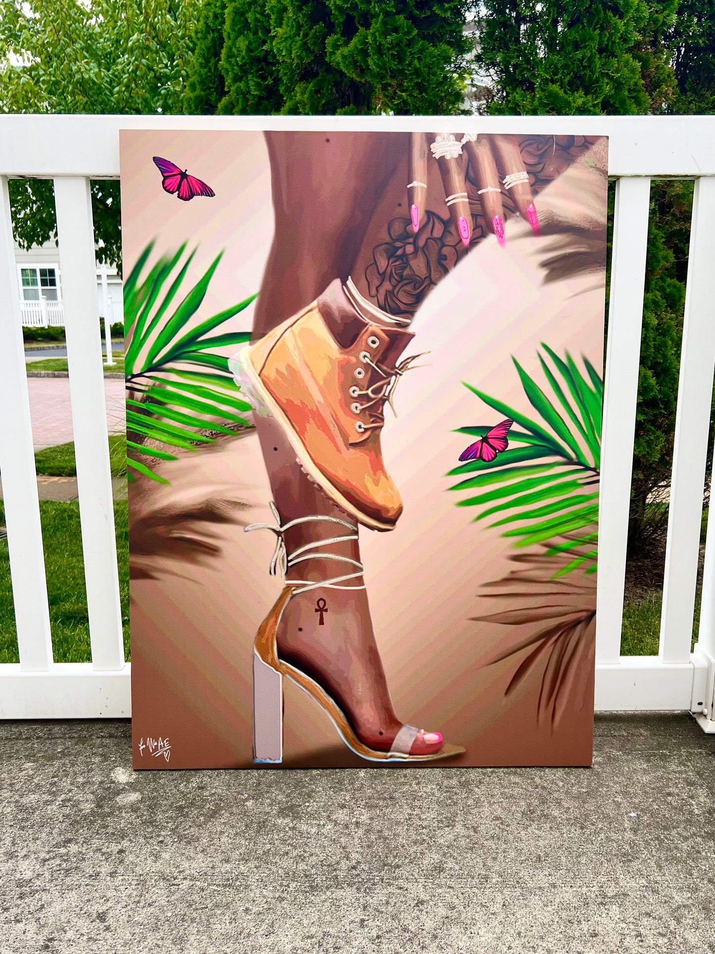 Smooth canvas print
