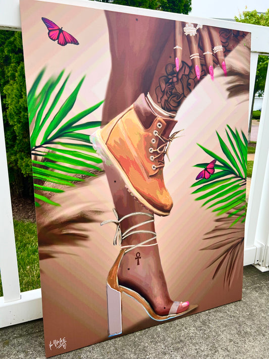 Smooth canvas print