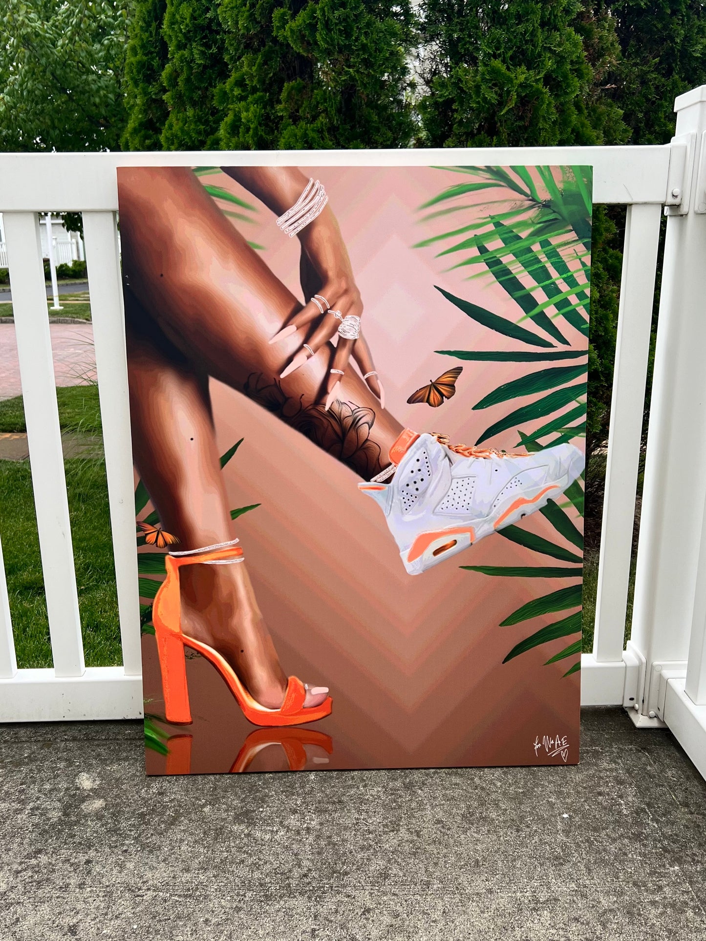 Step canvas print