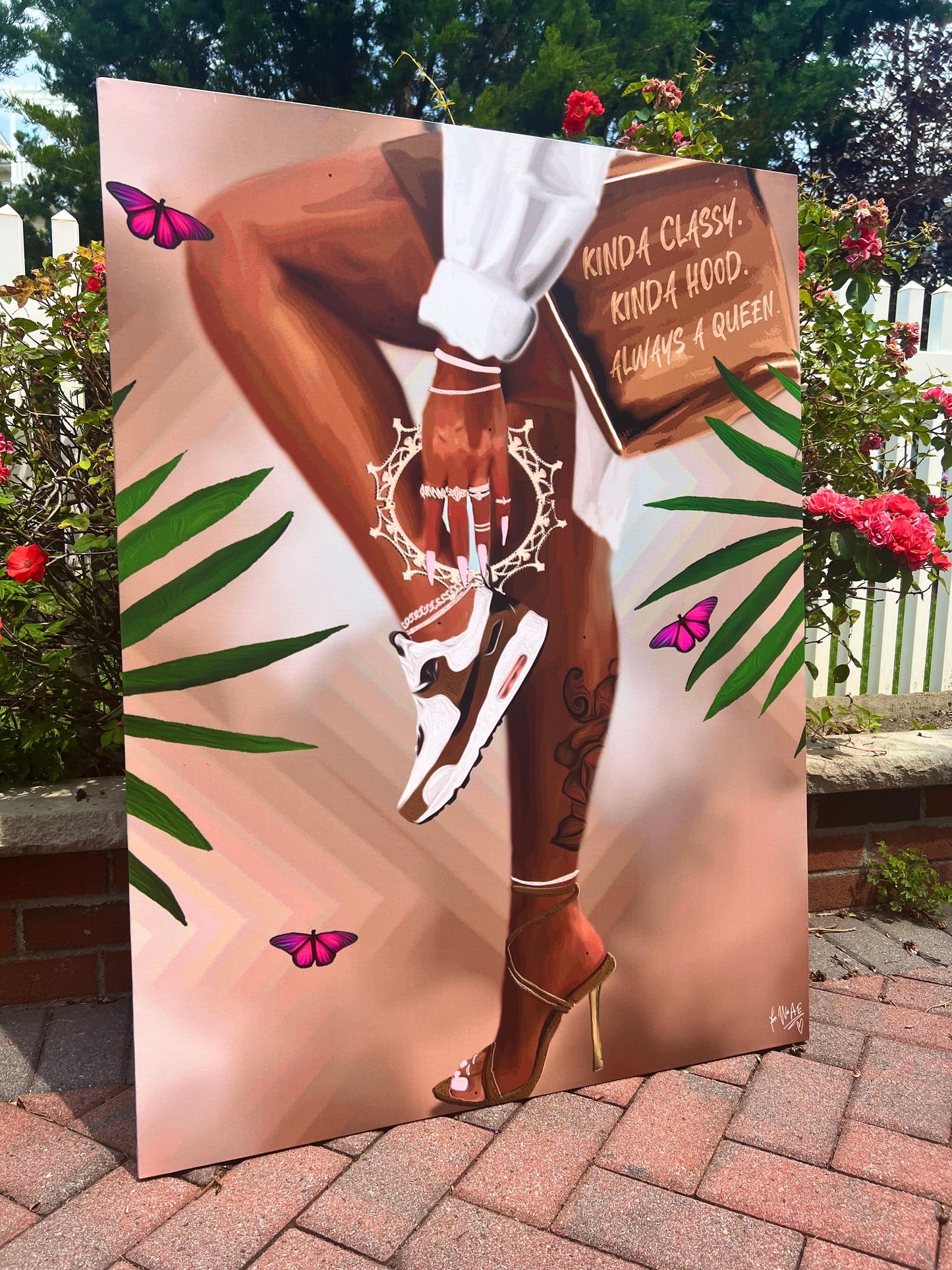 Solid canvas print