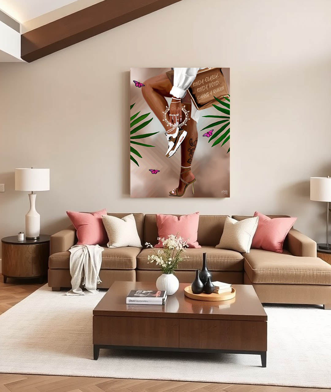 Solid canvas print