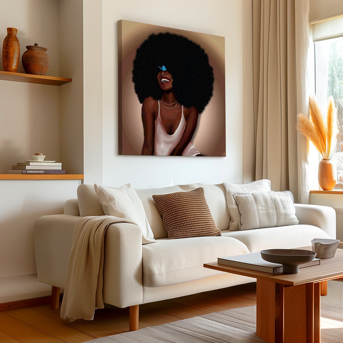 Amber canvas print