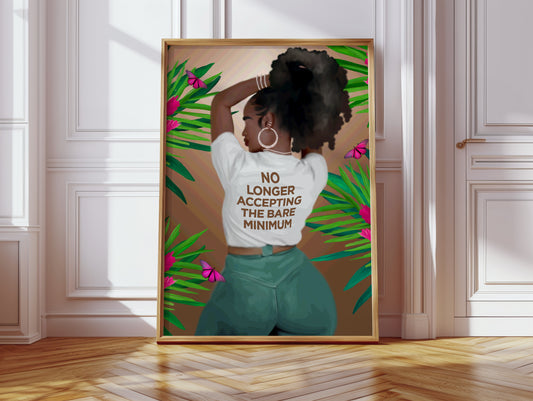 Bare minimum poster print