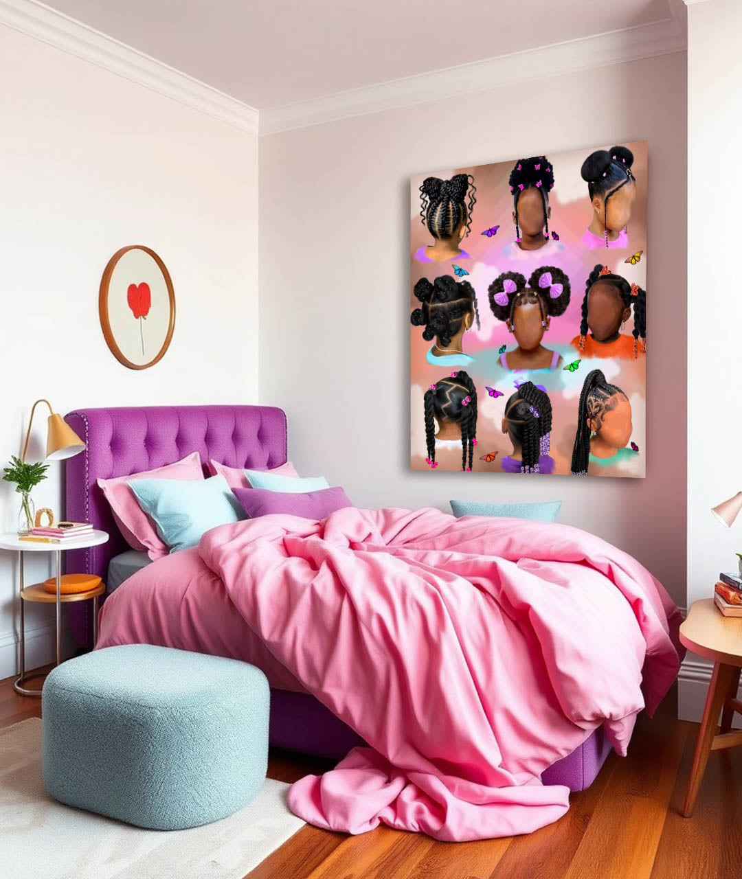 Little Brown Girls Canvas Print