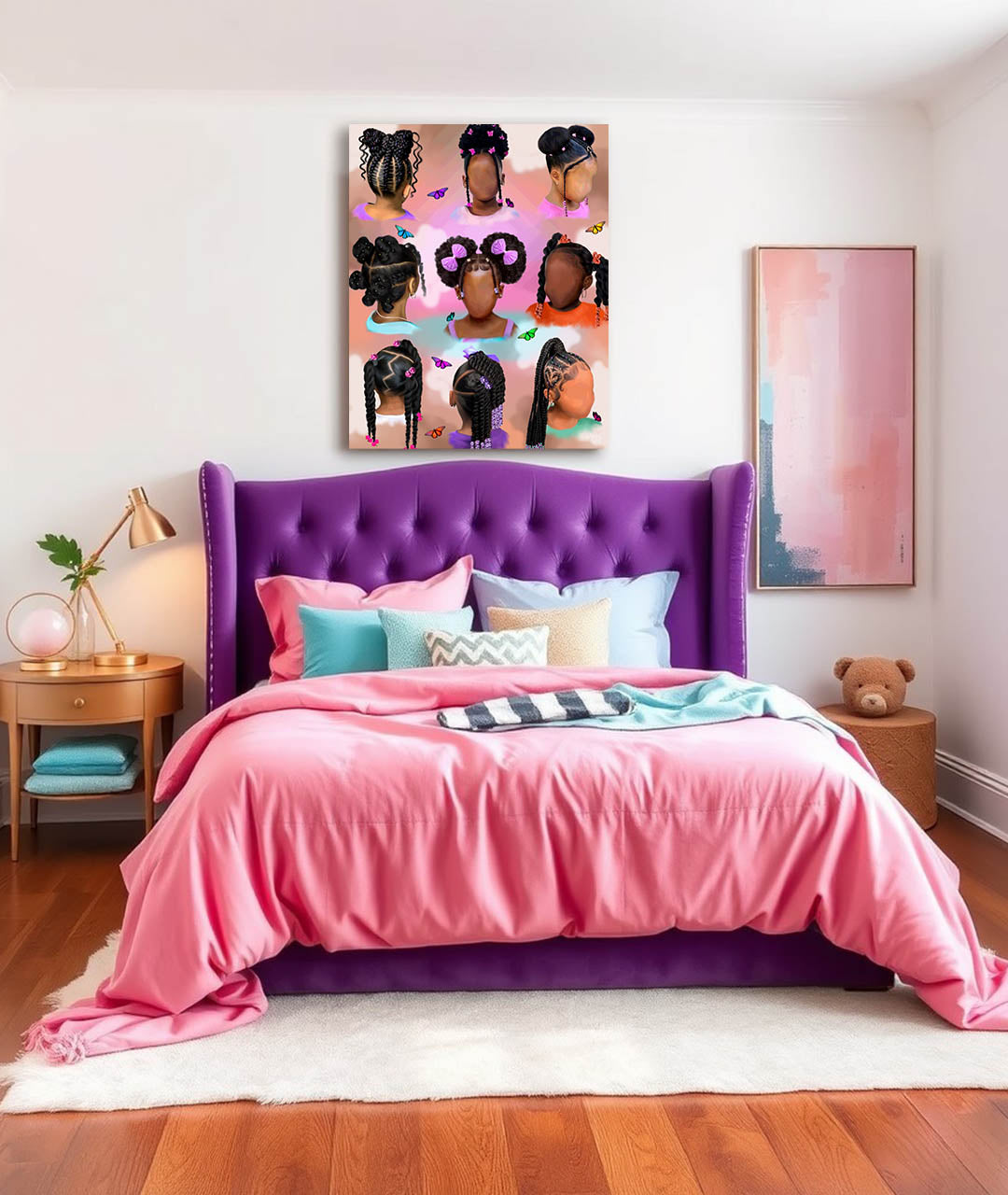 Little Brown Girls Canvas Print
