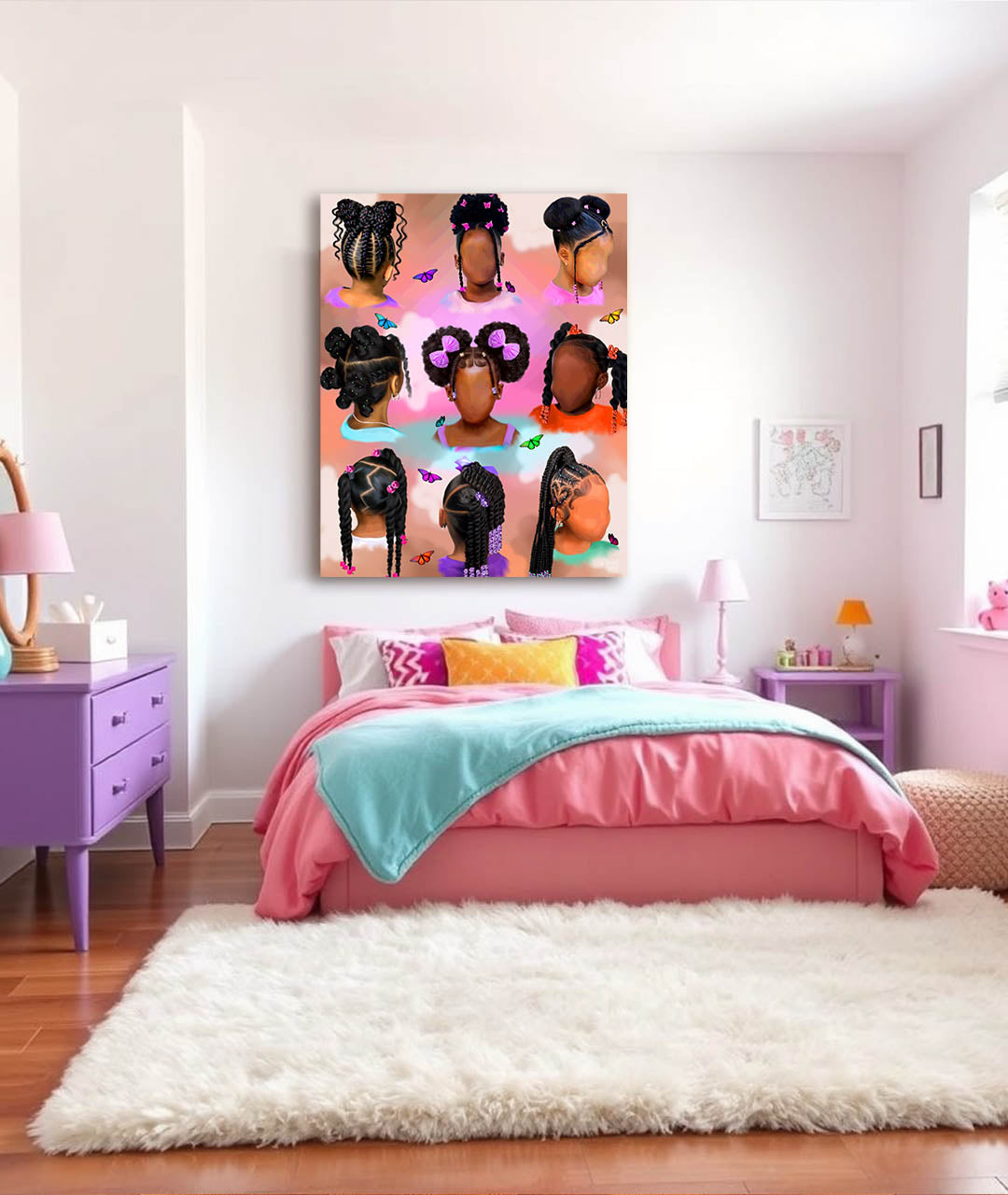 Little Brown Girls Canvas Print