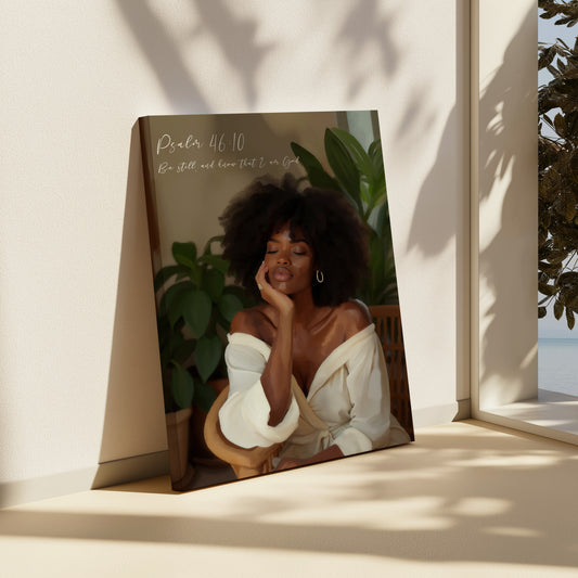 Be Still canvas print