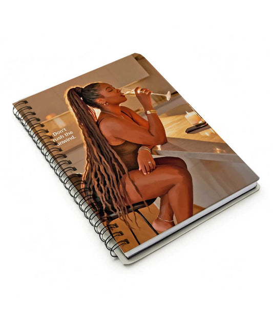 Don't rush spiral notebook
