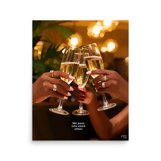 Flourish together poster print