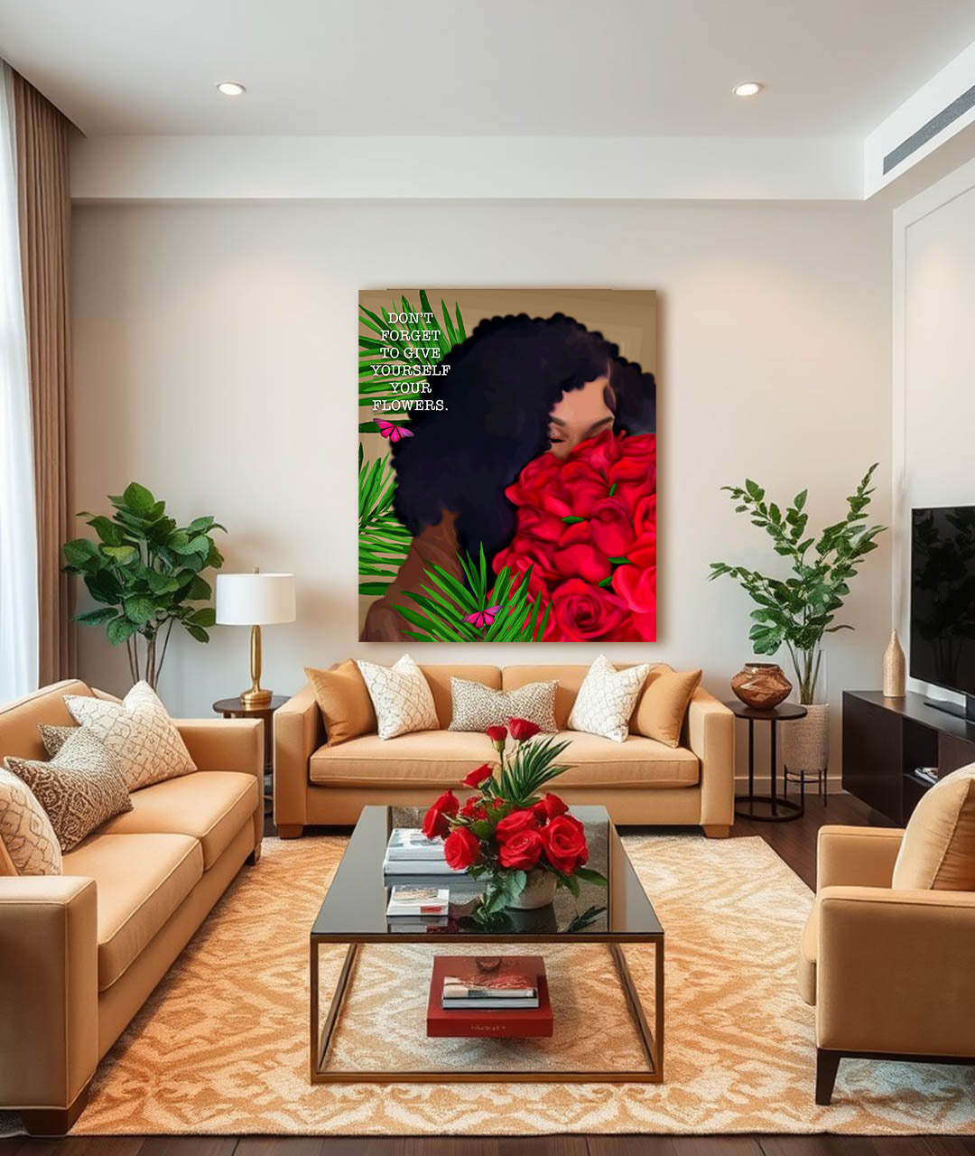 Flowers canvas print