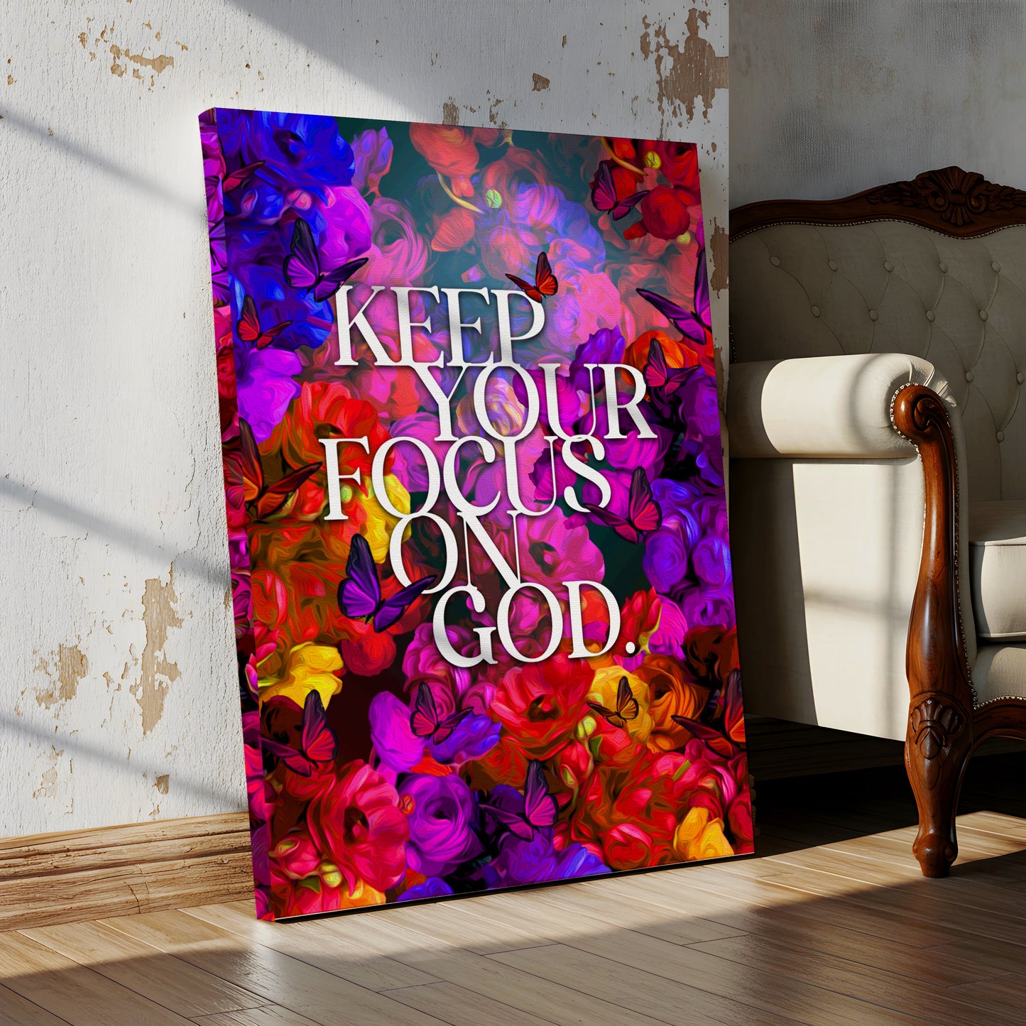 Focus on God Canvas