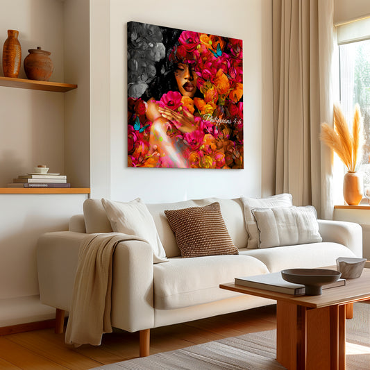 Peace in Full Bloom Canvas