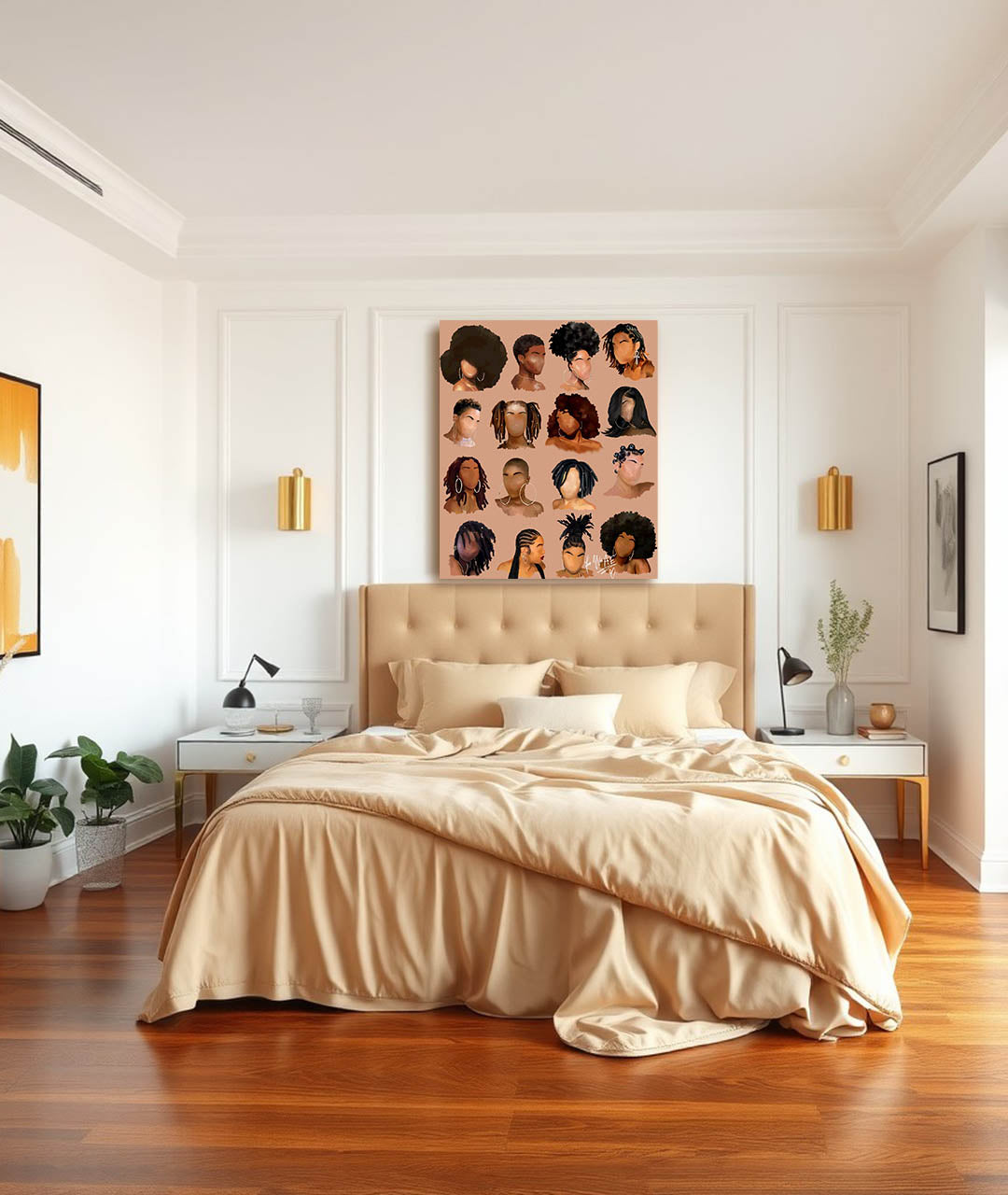 Black Girl Hair III Canvas Print