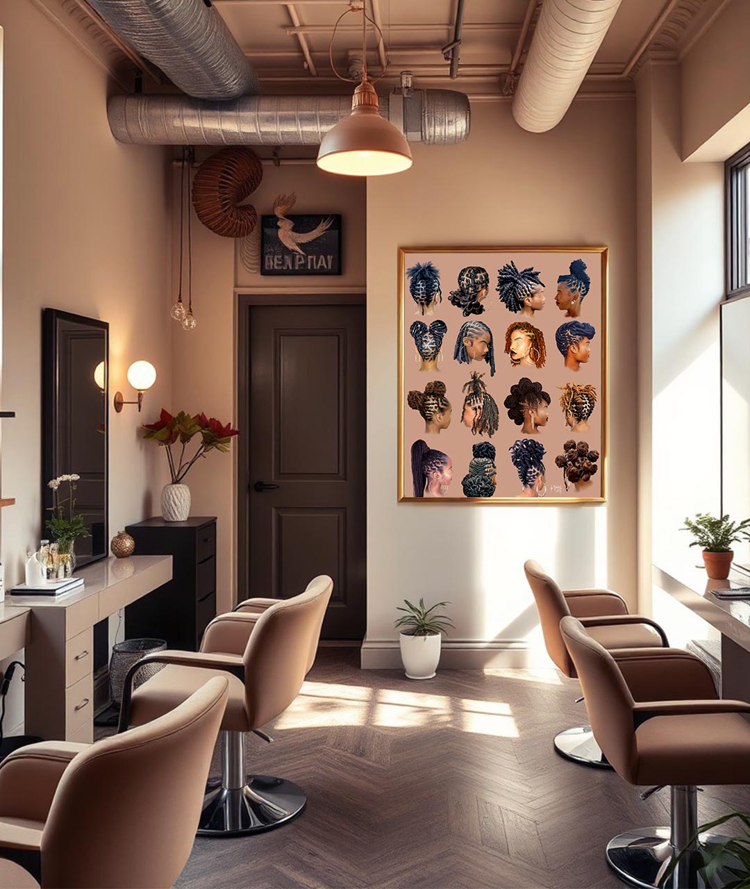 Black girl hair :: Loc’d poster print