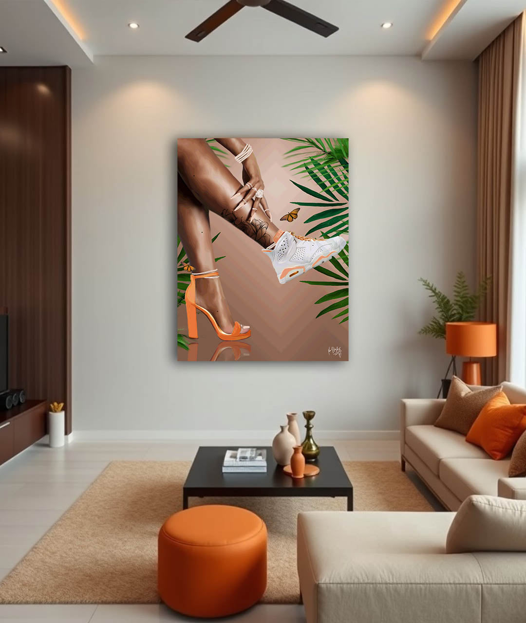 Step canvas print