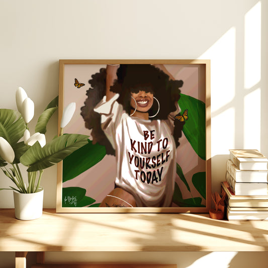 Be Kind poster print