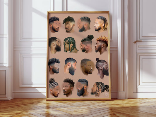 Black Mens poster print