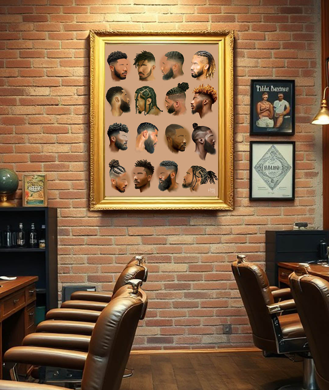 Black Mens poster print