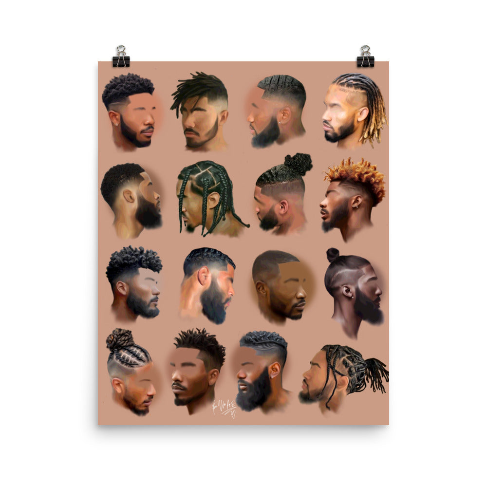 Black Mens poster print
