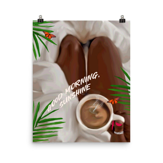 Good morning sunshine poster print