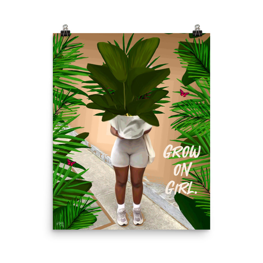 Grow on poster print