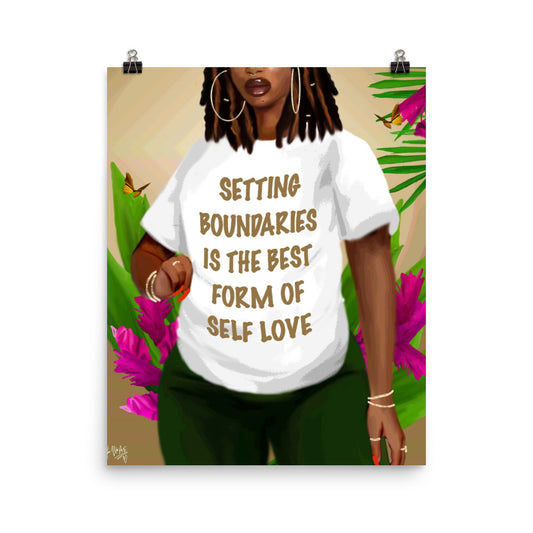 Boundaries poster print