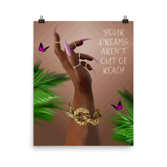 Reach poster print