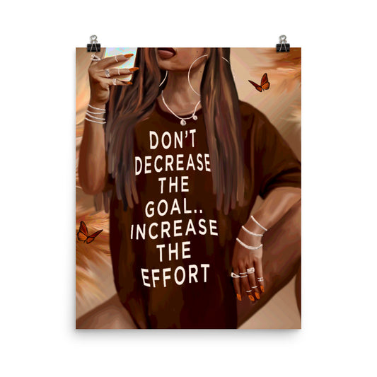 Effort poster print