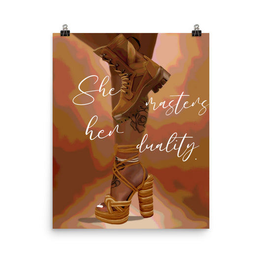 Duality poster print