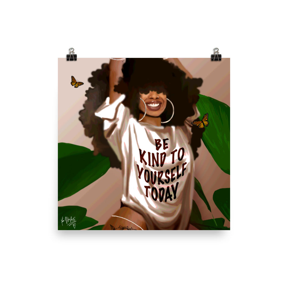 Be Kind poster print