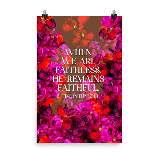 Faithful poster print