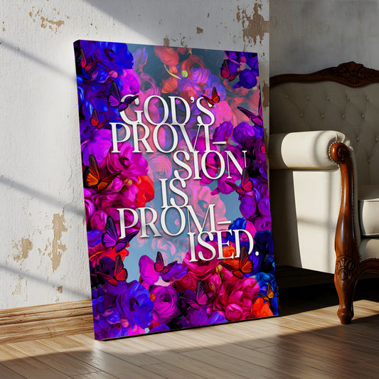 God's Provision Canvas