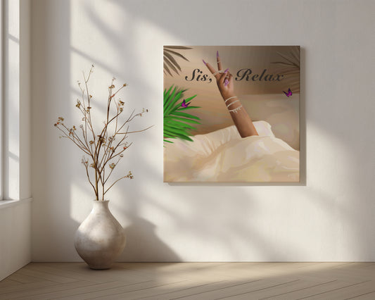 Relax canvas print