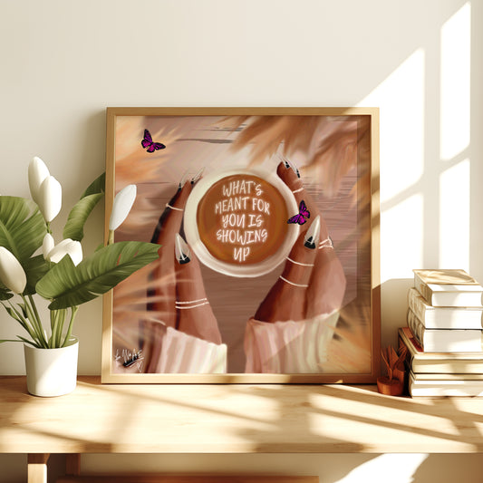 Showing Up poster print