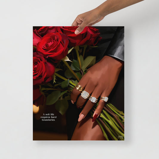 Soft life poster print