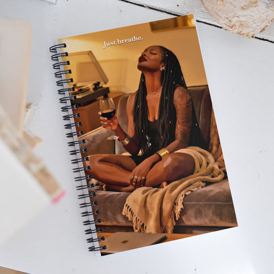 Breathe spiral notebook