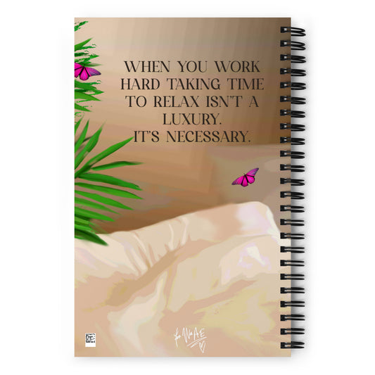 Relax spiral notebook