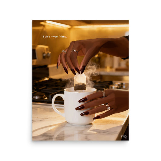 Tea time poster print