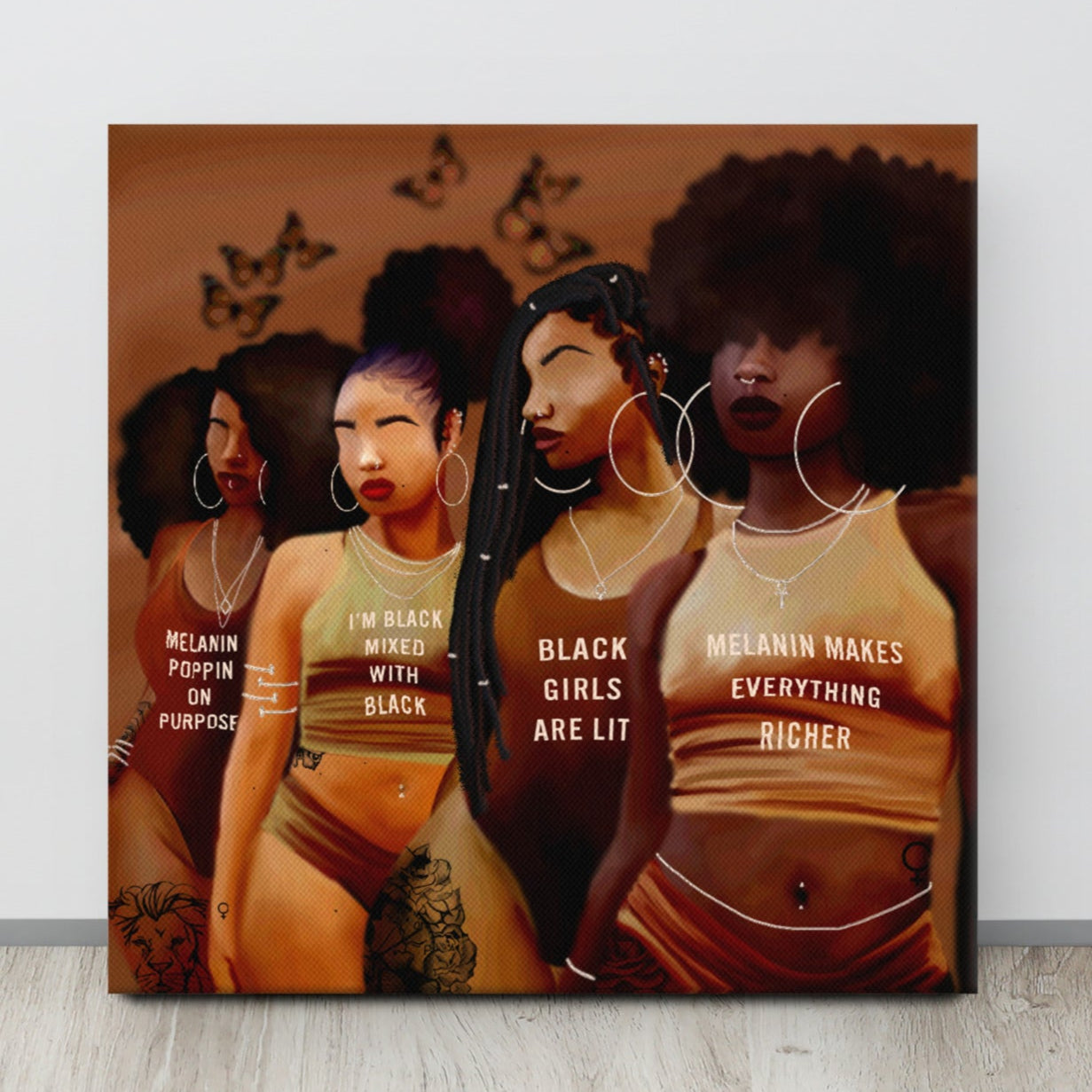Shades canvas print