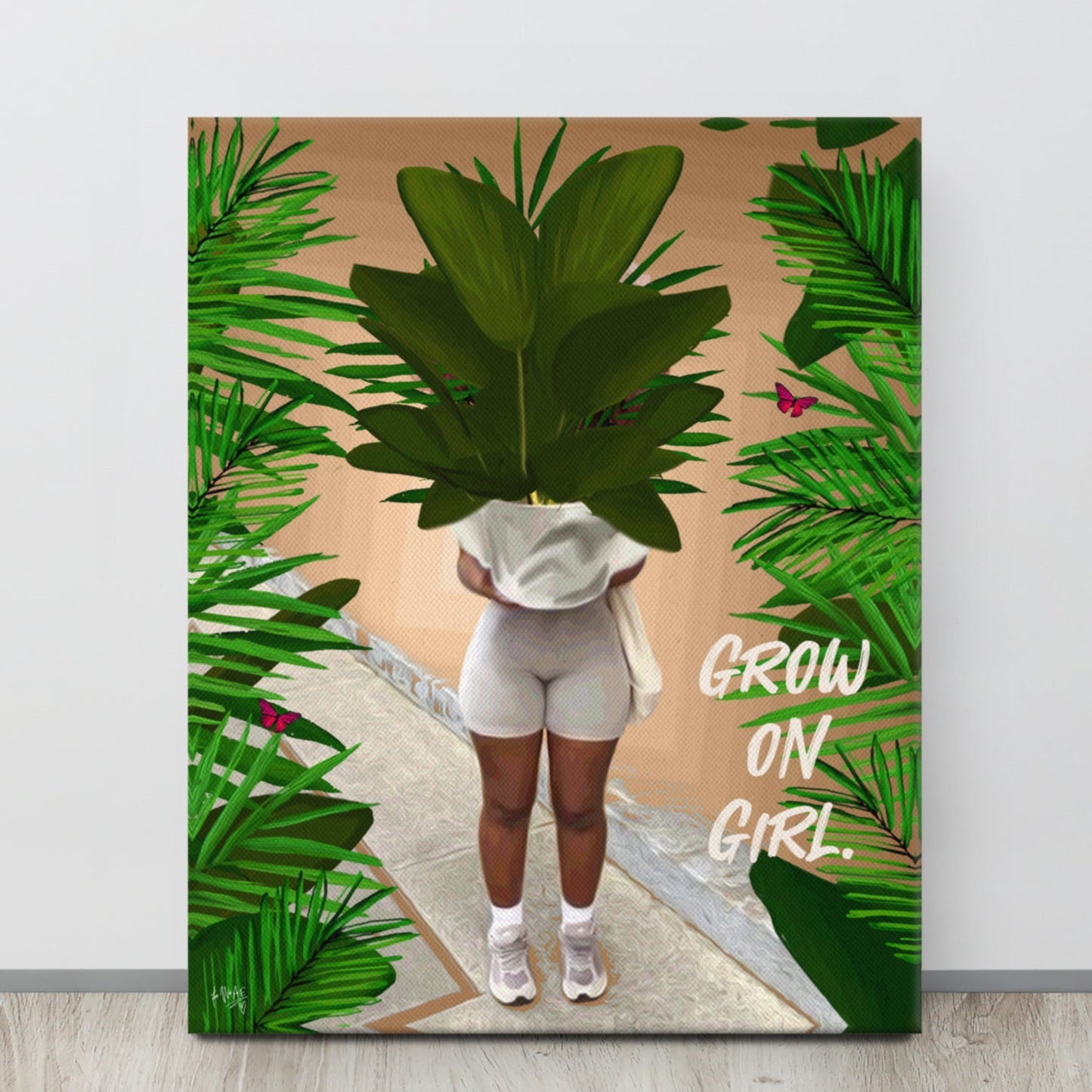 Grow on canvas print