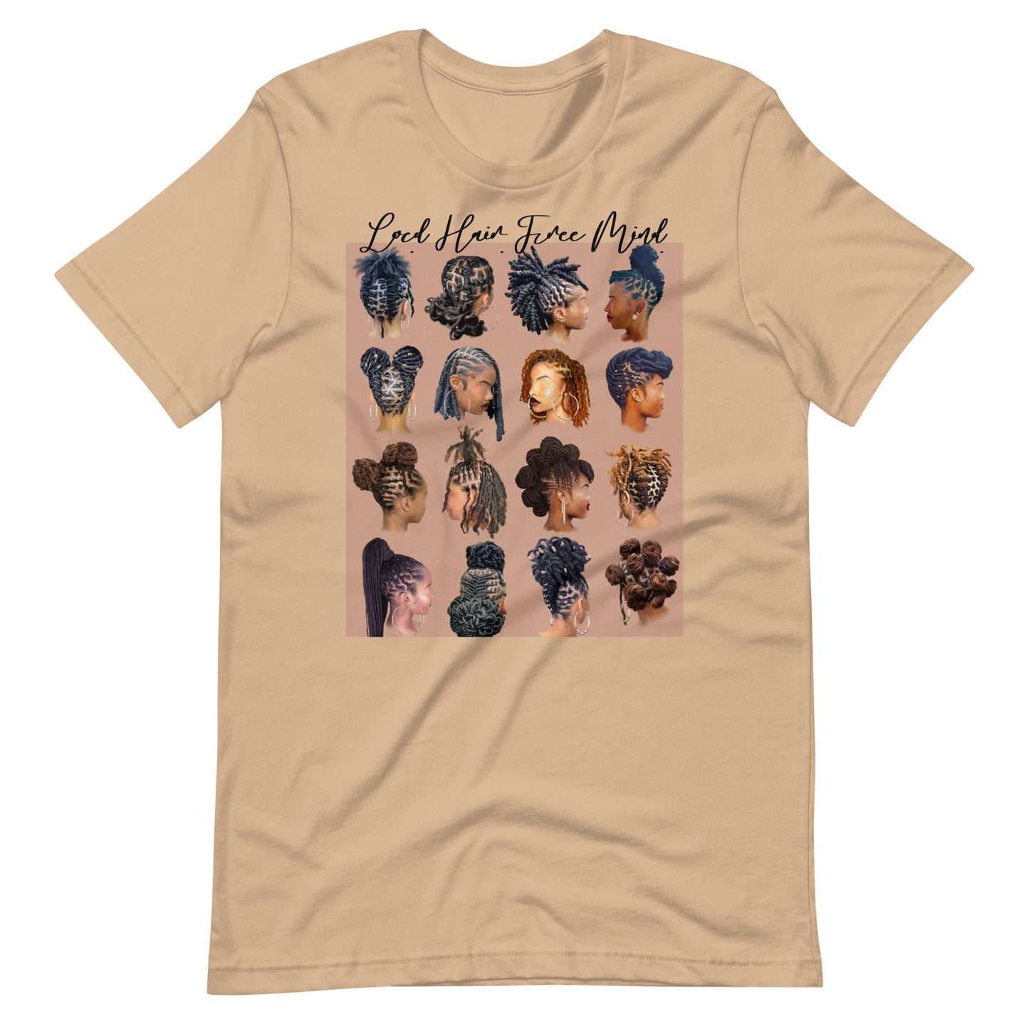 Black girl loc'd hair tee