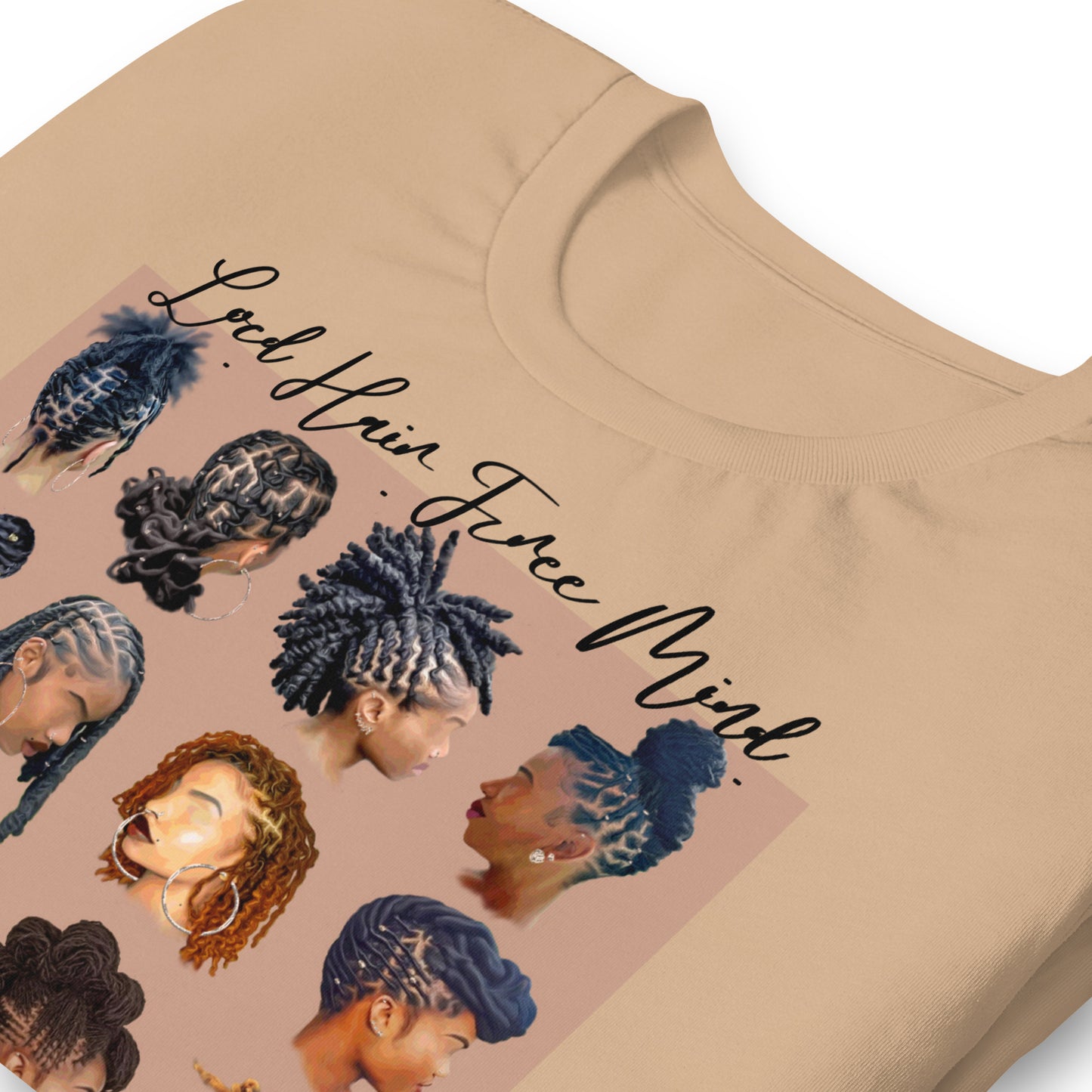 Black girl loc'd hair tee