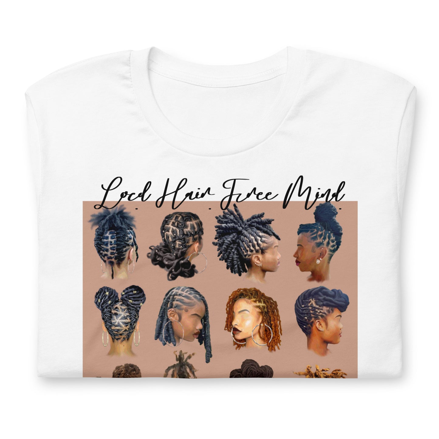 Black girl loc'd hair tee